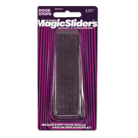 Magic Sliders Magic Sliders 6-5/16 in. W X 2-1/2 in. L Heavy Duty Rubber Brown Door Stop 80934